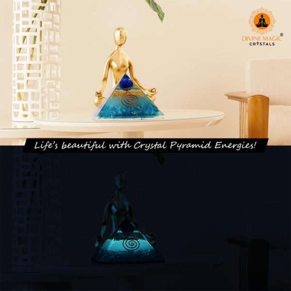 Divine Magic Blue Onyx Energy Generator Pyramid - Image 8