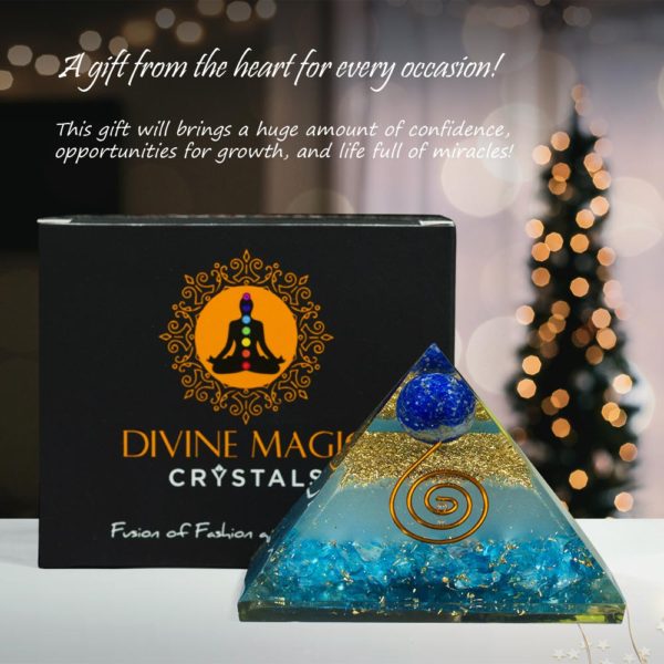 Divine Magic Blue Onyx Energy Generator Pyramid - Image 9