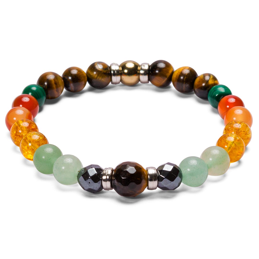 1pc Devil's Eye Natural Stone Beaded Bracelet, Bring Good Luck, Money,  Health - Unisex, Made Of Tiger Eye Stone, - Perfect New Year Gift | SHEIN  USA